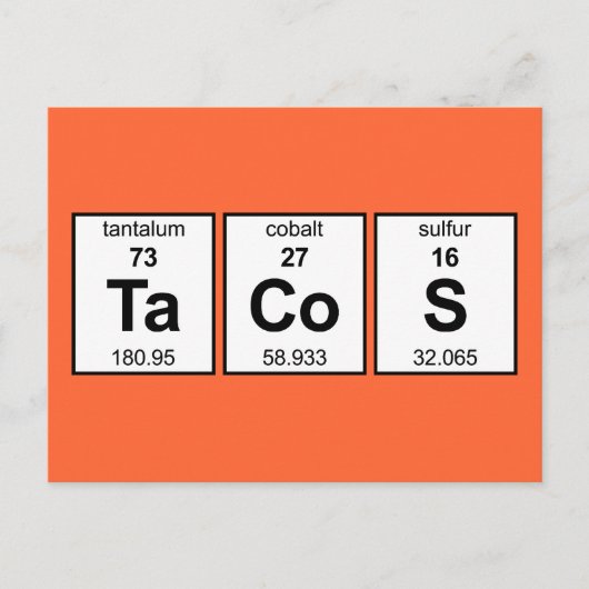 TaCoS周期表 ポストカード (正面)