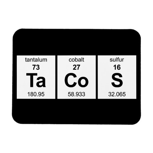TaCoS周期表 マグネット (横)