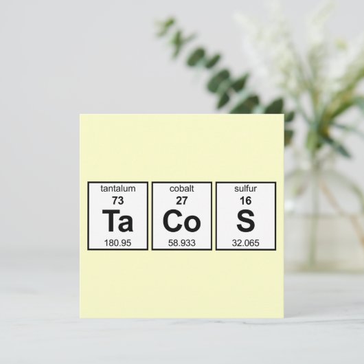 TaCoS周期表 招待状 (スタンド正面)