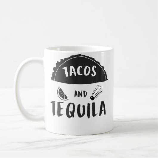 Tacos And Tequila Fiesta Celebration コーヒーマグカップ (左)