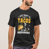 Tacos Doodle Dog Sheepadoodle Tシャツ (正面)