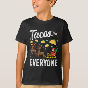 Tacos For Everyone Christmas Taco おもしろいクリスマスSanta Tシャツ