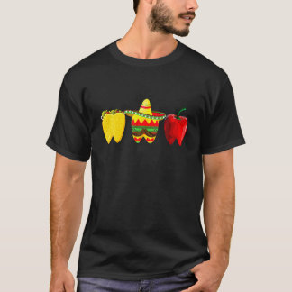 Tacos Jalapeno Sombrero Tooth Dental Hygienist Cin Tシャツ