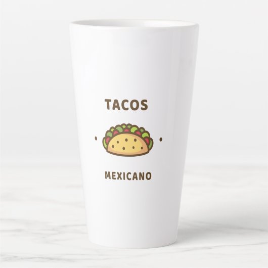 tacos mexicano カフェラテマグ (正面)