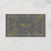 Tacos & Sandwichesレストランビジネスカード 名刺 (裏面)