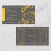 Tacos & Sandwichesレストランビジネスカード 名刺 (正面/裏面)