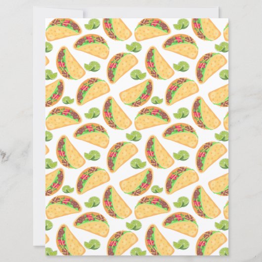 Tacos Scrapbook Paper (裏面)