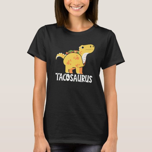 Tacosaurus Cinco de Mayo Mexican Taco Dino TRex Bo Tシャツ (正面)