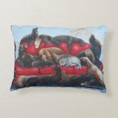 TACSのアクセントの枕によるアシカの平静 アクセントクッション (裏面)