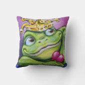 TACSの正方形の装飾用クッションによるカエルの王子 クッション (裏面)