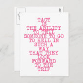 TACT - おもしろい、皮肉な引用文はがき ポストカード (正面/裏面)