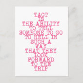 TACT - おもしろい、皮肉な引用文はがき ポストカード (正面)