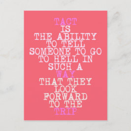 TACT – ハガキおもしろいと皮肉な引用文 ポストカード