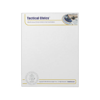Tactical Civics™ 5.5"×6"メモ帳 - 40ページ ノートパッド