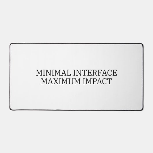 Tactical Foundation | Minimal Interface Command  デスクマット (正面)