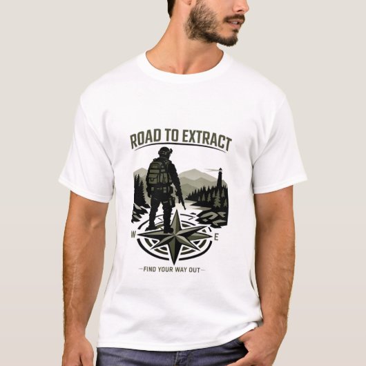 Tactical Survival Raid - Military Gamer T-Shirt Tシャツ (正面)
