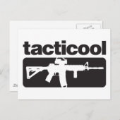 Tacticool – 黒 ポストカード (正面/裏面)