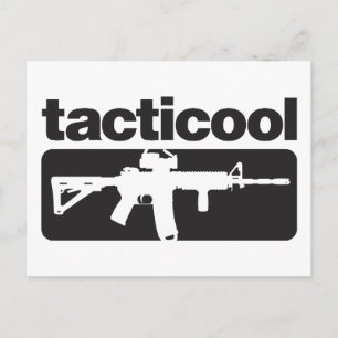 Tacticool – 黒 ポストカード