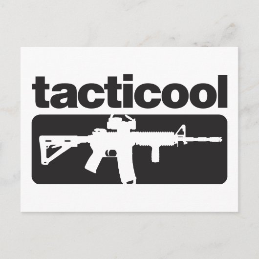 Tacticool – 黒 ポストカード (正面)