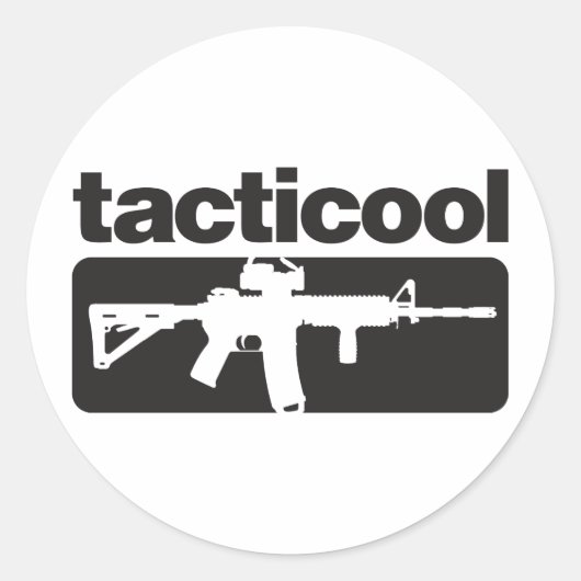 Tacticool – 黒 ラウンドシール (正面)