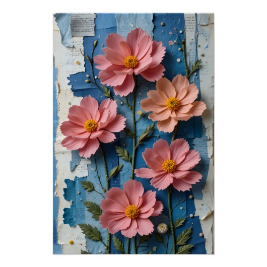 Tactile Cosmos Bouquet ポスター (正面)
