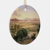 Tacubayの低いリッジからのメキシコの谷 セラミックオーナメント (右)