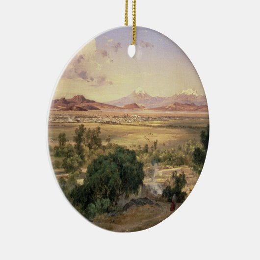 Tacubayの低いリッジからのメキシコの谷 セラミックオーナメント (右)