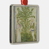 「Tacuinum SanitatisからのNouv Acqの大石柱のセロリ、 メタルオーナメント (右)