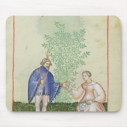 「Tacuinum SanitatisからのNouv Acq LatRoses、 マウスパッド (正面)