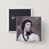 Tadeusz Kosciuszkoのポートレート 缶バッジ (正面&裏面)