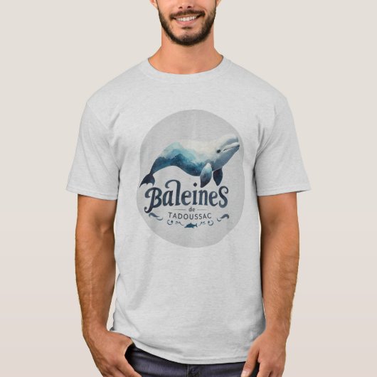Tadoussac -Les baleines Tシャツ (正面)