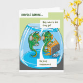 Tadpoleゲームハッピーバースデーカード カード (黄色い花)