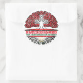 Tadschikistan Tadschikisch Schweizer Schweiz Baum ラウンドシール (バッグ)