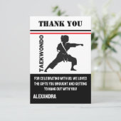 Taekwondo Birthday Party, Taekwondo Girl Player  サンキューカード (スタンド正面)