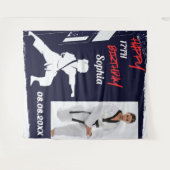 Taekwondo Birthday, Taekwondo Girl Player  タペストリー (正面(横))