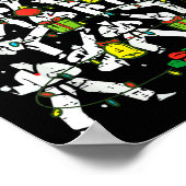 Taekwondo Christmas Tree Xmas Martial Arts Karate  ポスター (角)