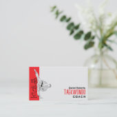 Taekwondo Coach - Martial Artist and Hangul Symbol 名刺 (スタンド正面)