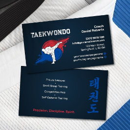 Taekwondo Coach - Martial Artist and Taegeuk 名刺