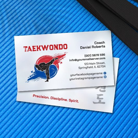 Taekwondo Coach - Martial Artist and Taegeuk 名刺
