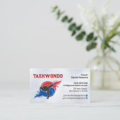 Taekwondo Coach - Martial Artist and Taegeuk 名刺 (スタンド正面)