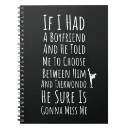 Taekwondo Gifts For Her Martial Arts Fighter Women ノートブック