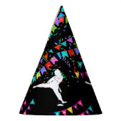 Taekwondo Girl Player Birthday パーティーハット (左)