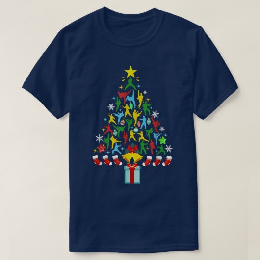 Taekwondo Lover Xmas Lighting Taekwondo Christmas  Tシャツ (デザイン正面)