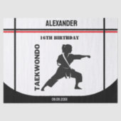 Taekwondo Player, Birthday Gift, Team Karate  薄葉紙 (正面)