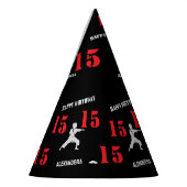 Taekwondo Player Birthday , Karate personalized  パーティーハット (左)