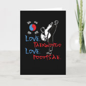 Taekwondo Poomsae Uniform Korean Sport カード (正面)