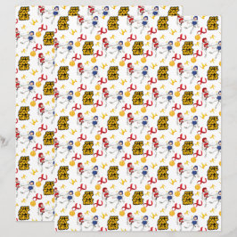 Taekwondo Scrapbook Paper (Boys)