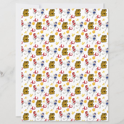 Taekwondo Scrapbook Paper (Boys) (裏面)
