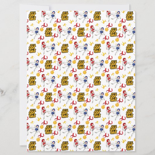 Taekwondo Scrapbook Paper (Boys) (正面)
