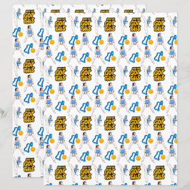 Taekwondo Scrapbook Paper (Girls)
